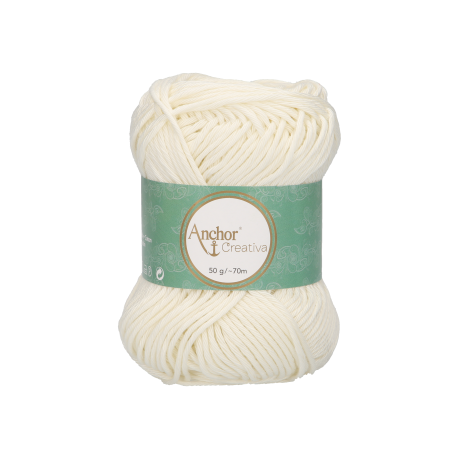Novelo de Linha Creativa nº 8, cor 105 cru